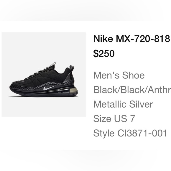 Nike MX-720-818 Men's sneakers size 7 - Picture 6 of 8